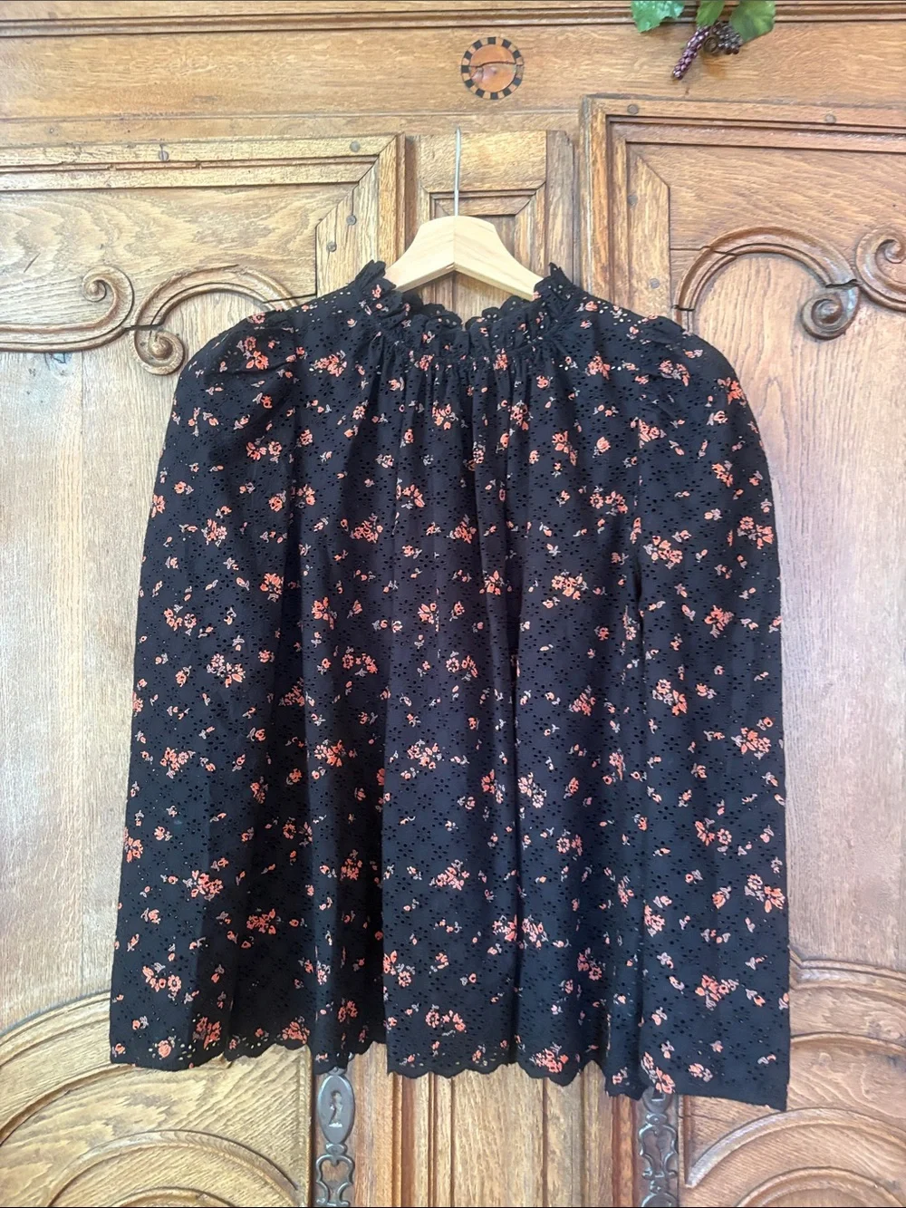Ulla Johnson Eyelet Puff Sleeve Blouse